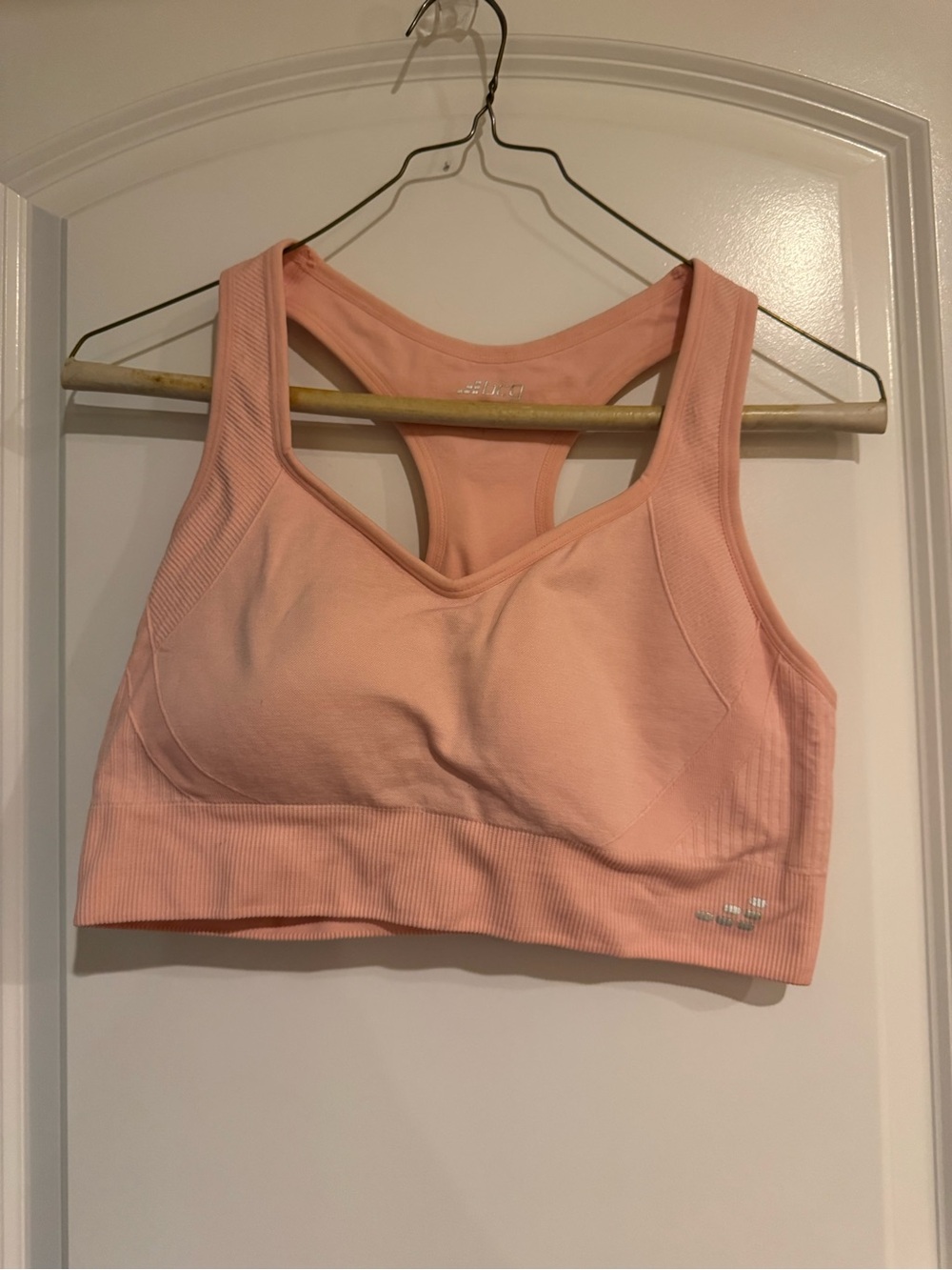 bcg Peach Pink Seamless Racerback Sports Bra